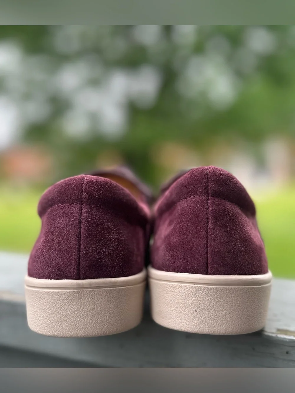 REVITALIGN 7B Orthotic Suede Slip-On Barbados Bow Shoe Wine Port Royale Flat
